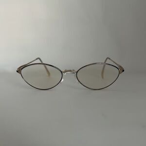 Rodenstock R4295 Eyeglass Frames Vintage Womens Cat Eye Gold Tone Metal